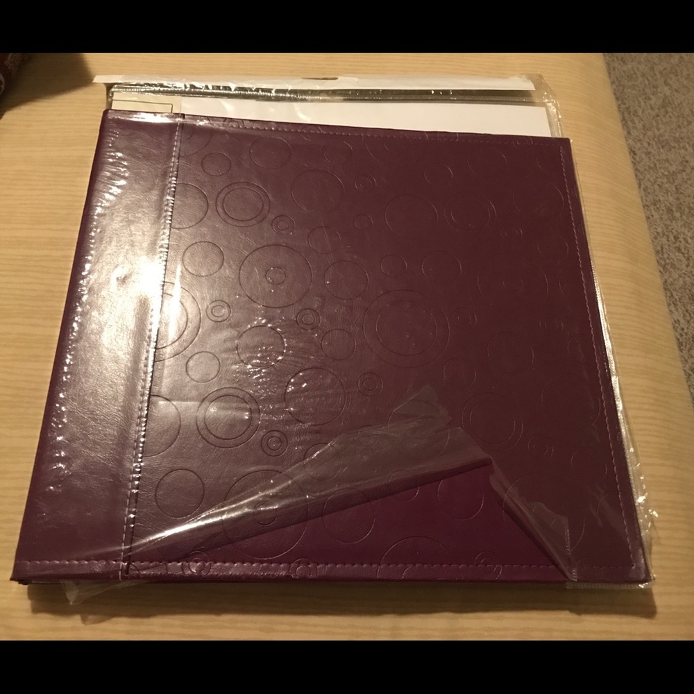 Purple Wide Photo Album with 3 Album Inserts